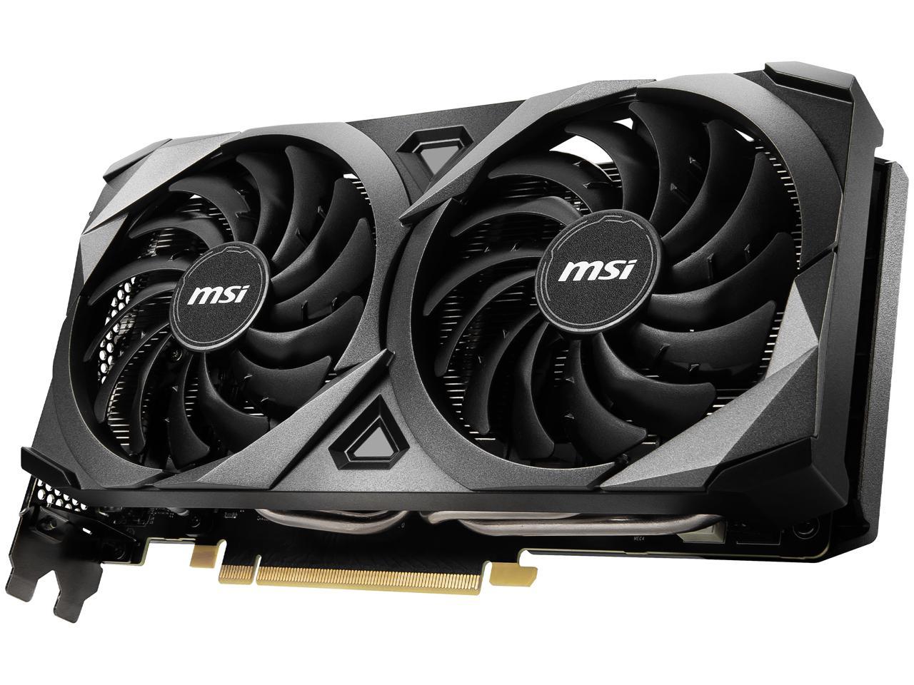 MSI GeForce RTX 3070 DirectX 12 RTX 3070 VENTUS 2X 8GB 256-Bit GDDR6 PCI Express 4.0 HDCP Ready Video Card