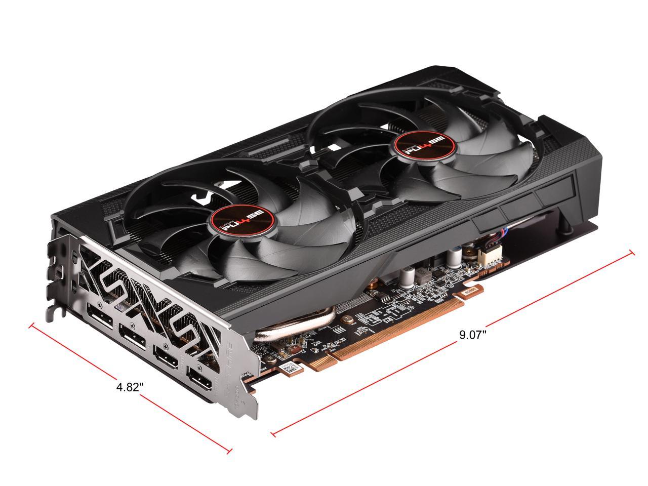 Sapphire Pulse RX 5600 XT BE 6GB GDDR6 PCI-E DUAL HDMI / DUAL DP OC w/ Backplate (UEFI)