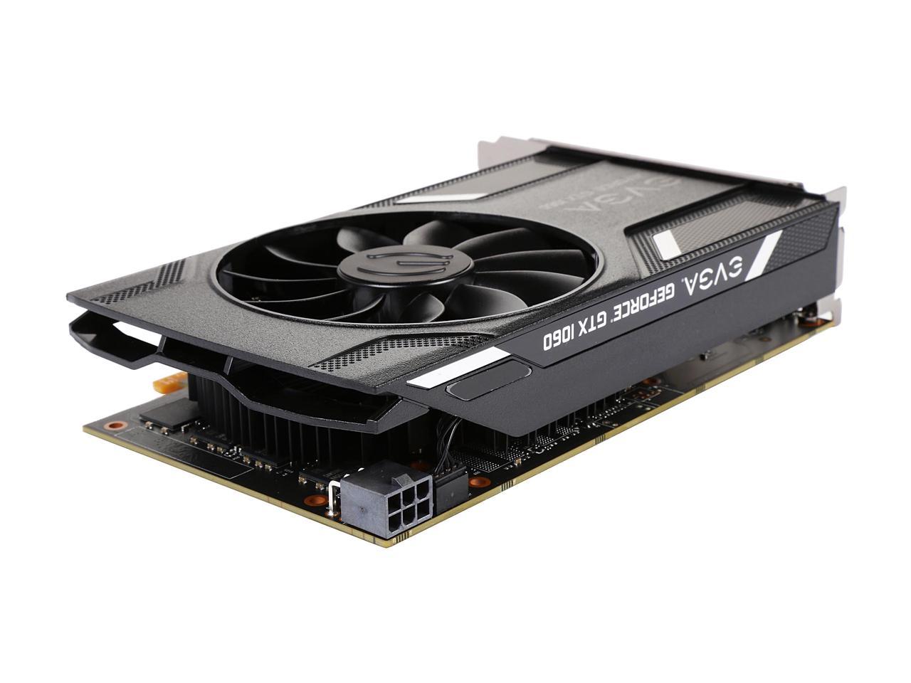 EVGA GeForce GTX 1060 GAMING, ACX 2.0 (Single Fan), 03G-P4-6160-KR, 3GB GDDR5, DX12 OSD Support (PXOC), Only 6.8 Inches