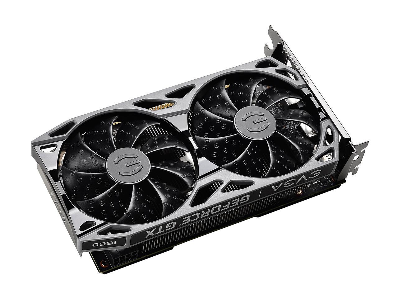 EVGA GeForce GTX 1660 SC ULTRA GAMING, 06G-P4-1067-KR, 6GB GDDR5, Dual Fan, Metal Backplate