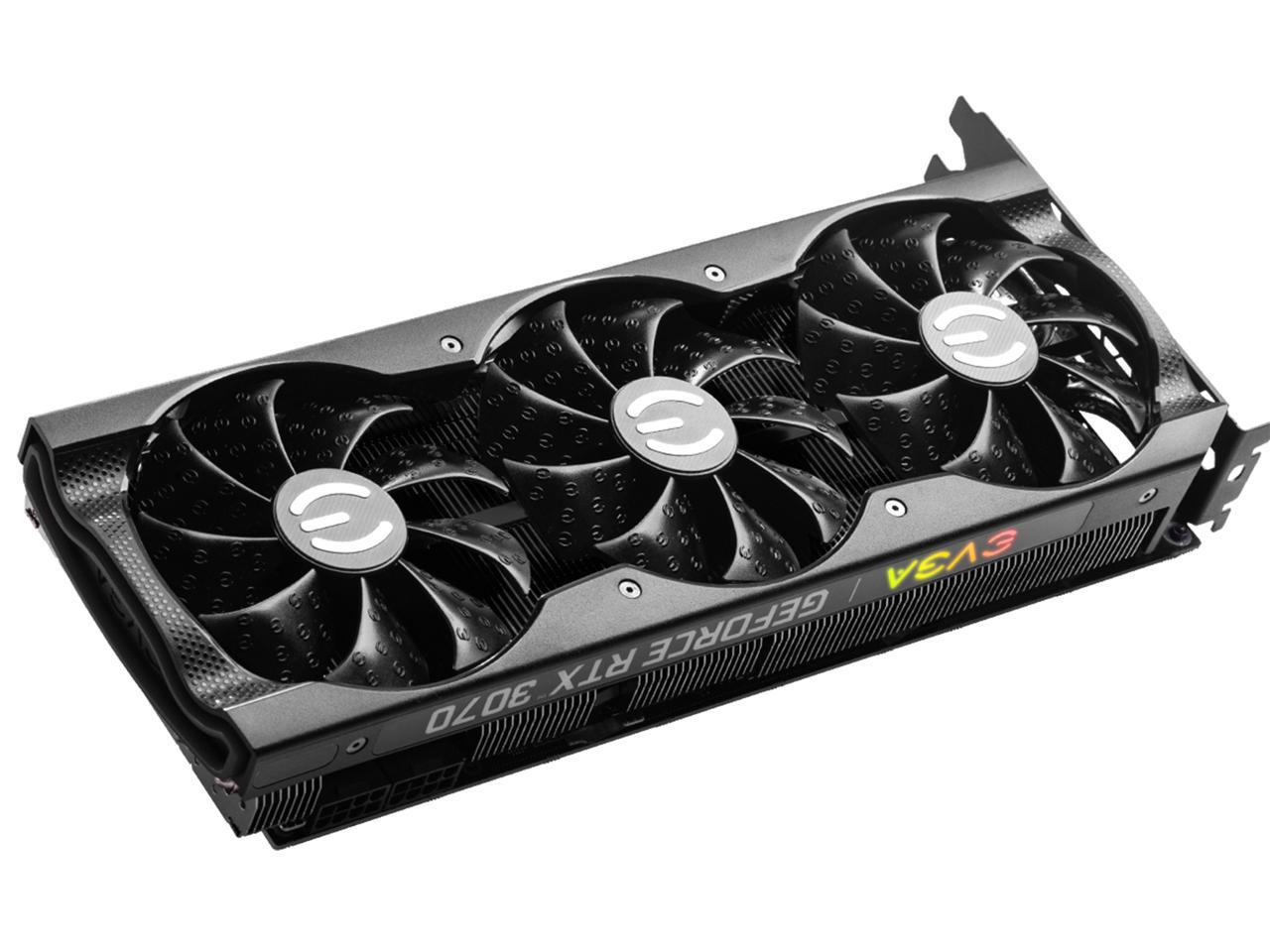 EVGA GeForce RTX 3070 XC3 BLACK GAMING Video Card, 08G-P5-3751-KR, 8GB GDDR6, iCX3 Cooling, ARGB LED