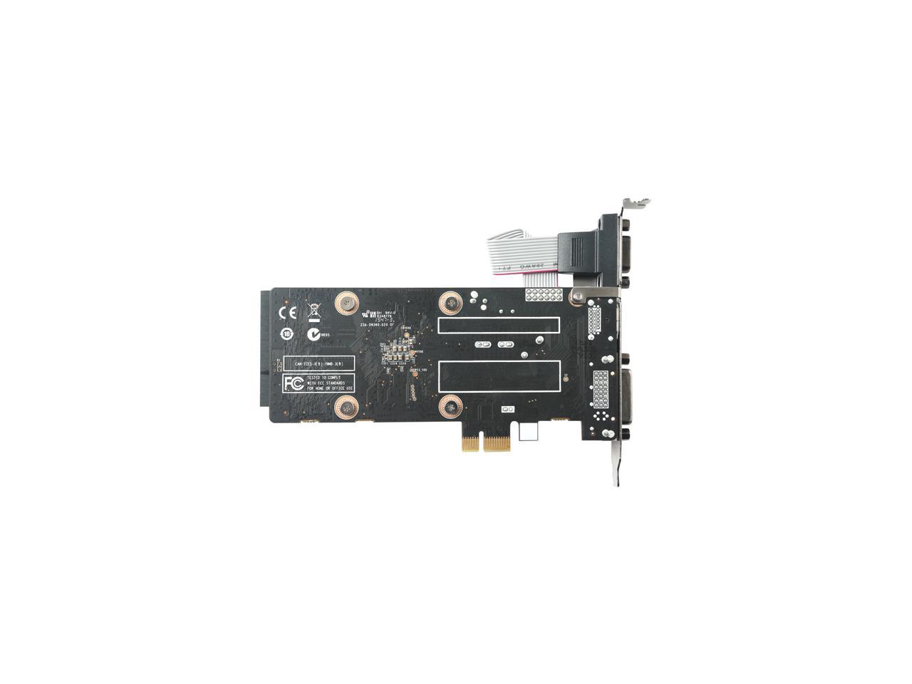 ZOTAC GeForce GT 710 DirectX 12 ZT-71304-20L 1GB 64-Bit DDR3 PCI Express x1 HDCP Ready Video Card