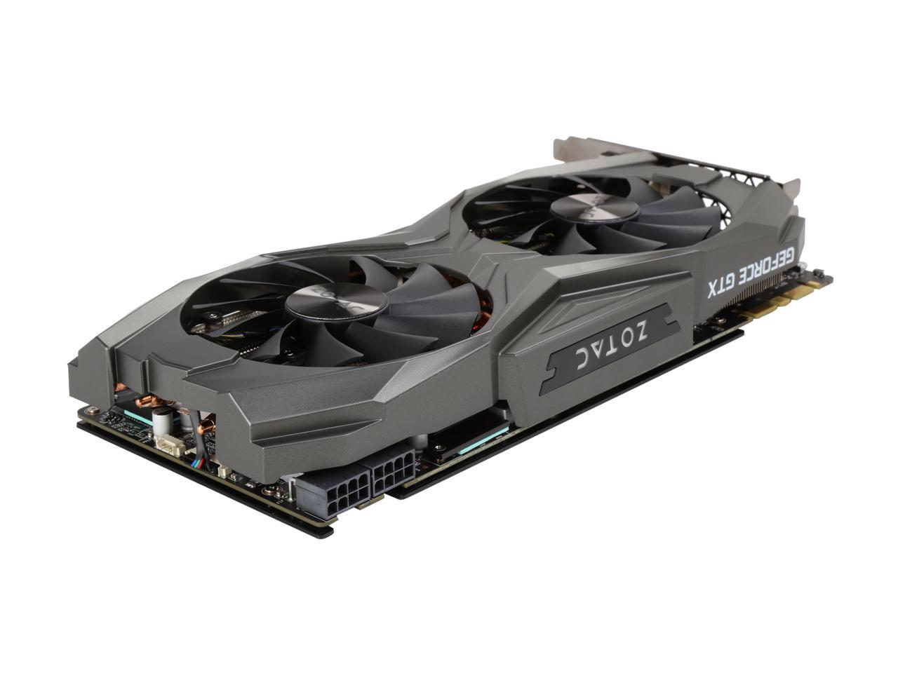 ZOTAC GeForce GTX 1080 Ti AMP Edition 11GB GDDR5X 352-bit Gaming Graphics Card VR Ready 16+2 Power Phase Freeze Fan Stop IceStorm Cooling Spectra Lighting ZT-P10810D-10P