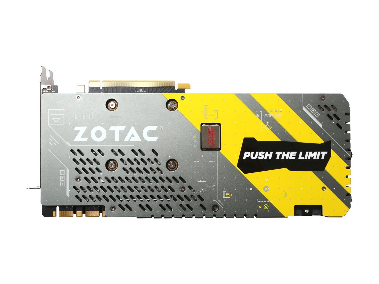 ZOTAC GeForce GTX 1070 Ti DirectX 12 ZT-P10710B-10P 8GB 256-Bit GDDR5 PCI Express 3.0 HDCP Ready SLI Support Video Card - AMP! EXTREME Edition