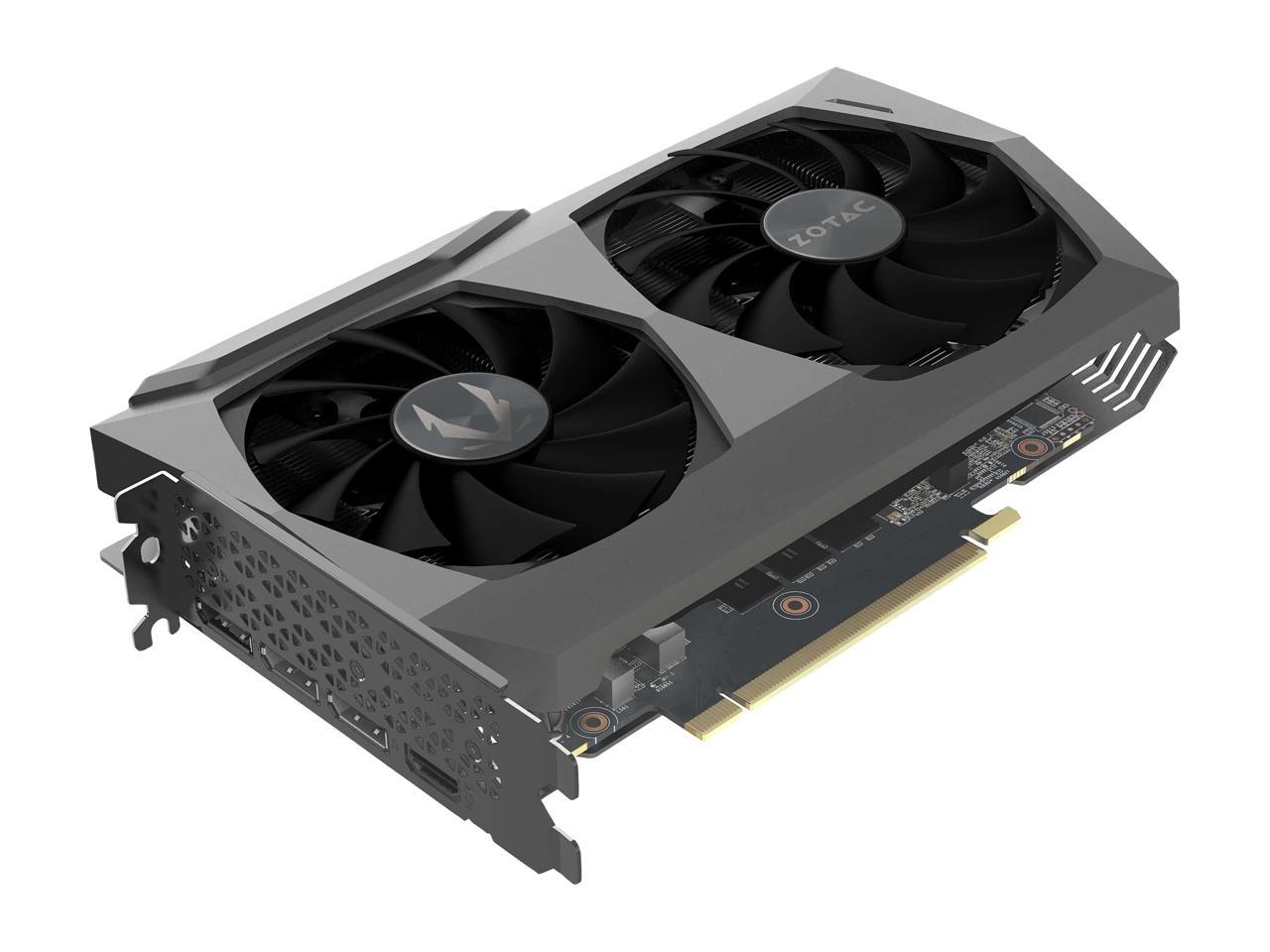ZOTAC GAMING GeForce RTX 3070 Twin Edge 8GB GDDR6 256-bit 14 Gbps PCIE 4.0 Gaming Graphics Card, IceStorm 2.0 Advanced Cooling, White LED Logo Lighting, ZT-A30700E-10P