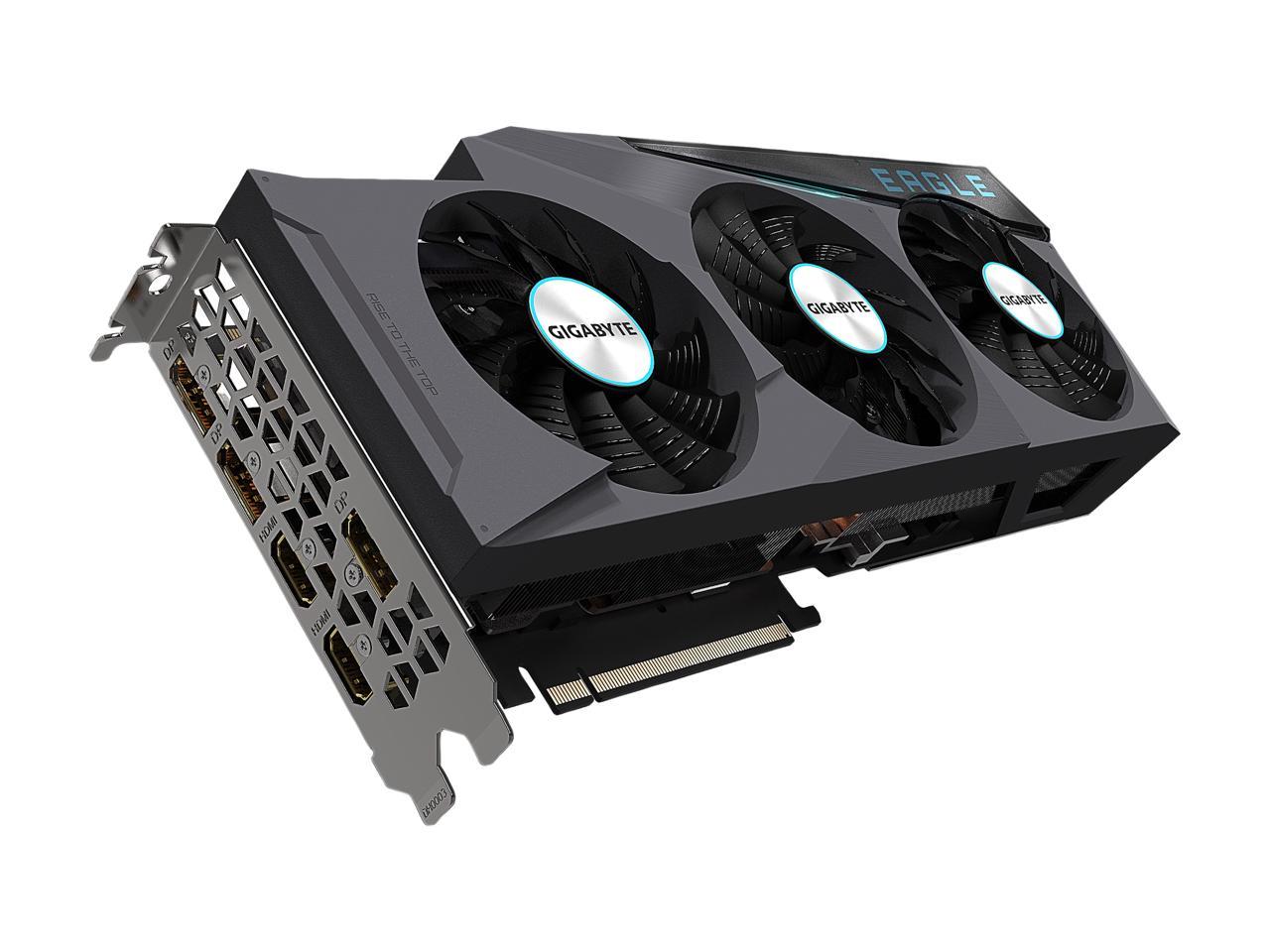GIGABYTE GeForce RTX 3080 DirectX 12 GV-N3080EAGLE OC-10GD 10GB 320-Bit GDDR6X PCI Express 4.0 x16 ATX Video Card