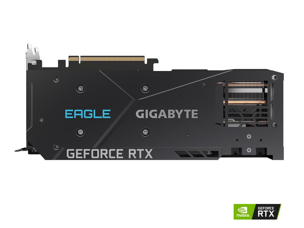 GIGABYTE GeForce RTX 3070 DirectX 12 GV-N3070EAGLE OC-8GD 8GB 256-Bit GDDR6 PCI Express 4.0 x16 ATX Video Card