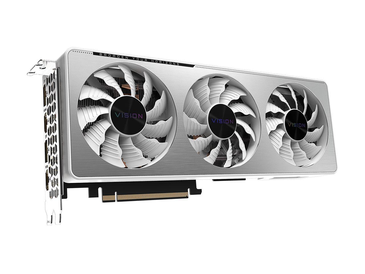 GIGABYTE GeForce RTX 3070 DirectX 12 GV-N3070VISION OC-8GD 8GB 256-Bit GDDR6 PCI Express 4.0 x16 ATX Video Card