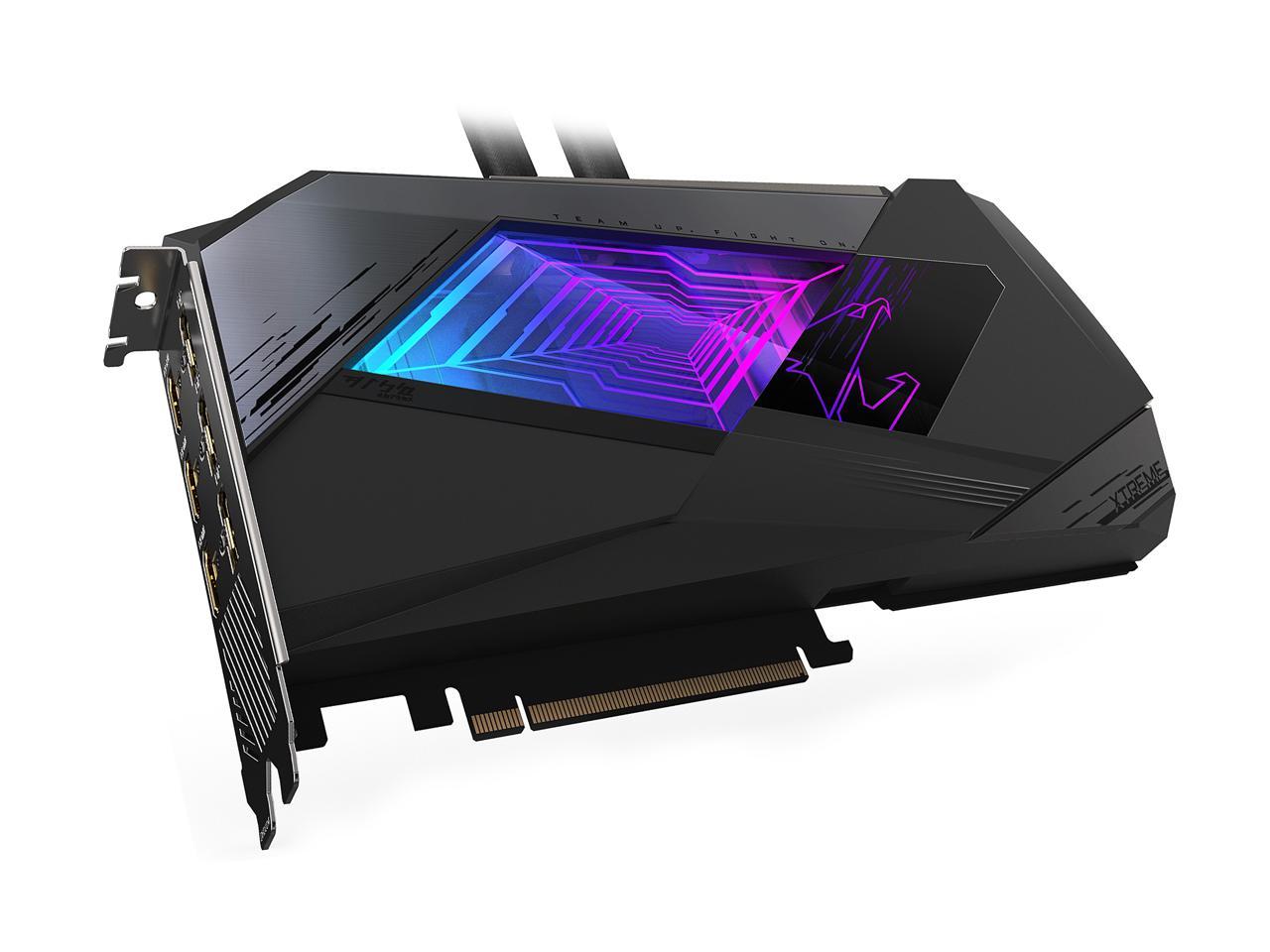GIGABYTE AORUS GeForce RTX 3080 XTREME WATERFORCE 10GB Video Card, GV-N3080AORUSX W-10GD