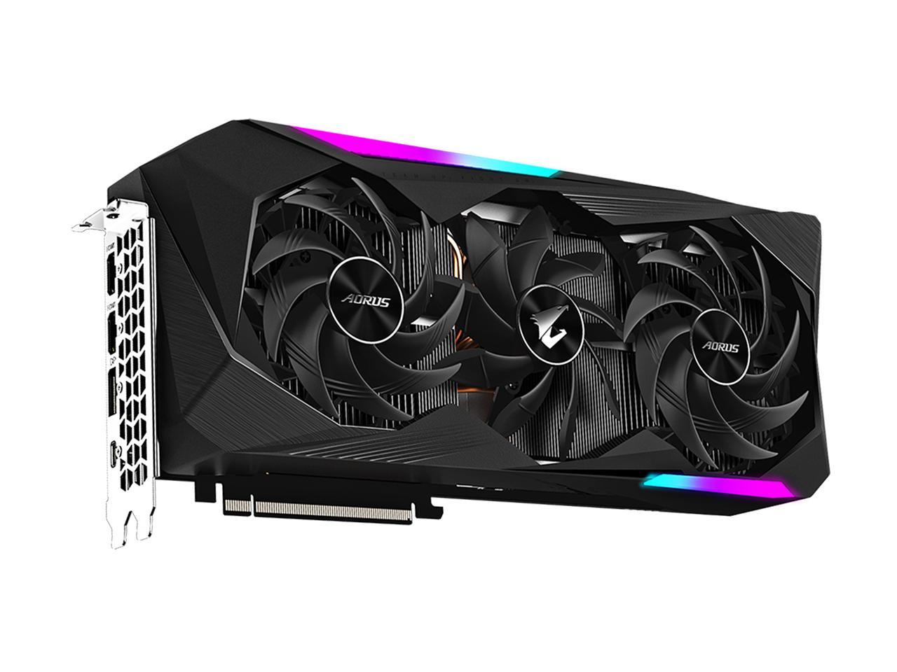 GIGABYTE AORUS Radeon RX 6800 XT MASTER TYPE C 16G Graphics Card, 16GB GDDR6 Memory, Powered by AMD RDNA 2, HDMI 2.1, USB Type-C, MAX-COVERED Cooling, GV-R68XTAORUS M-16GC