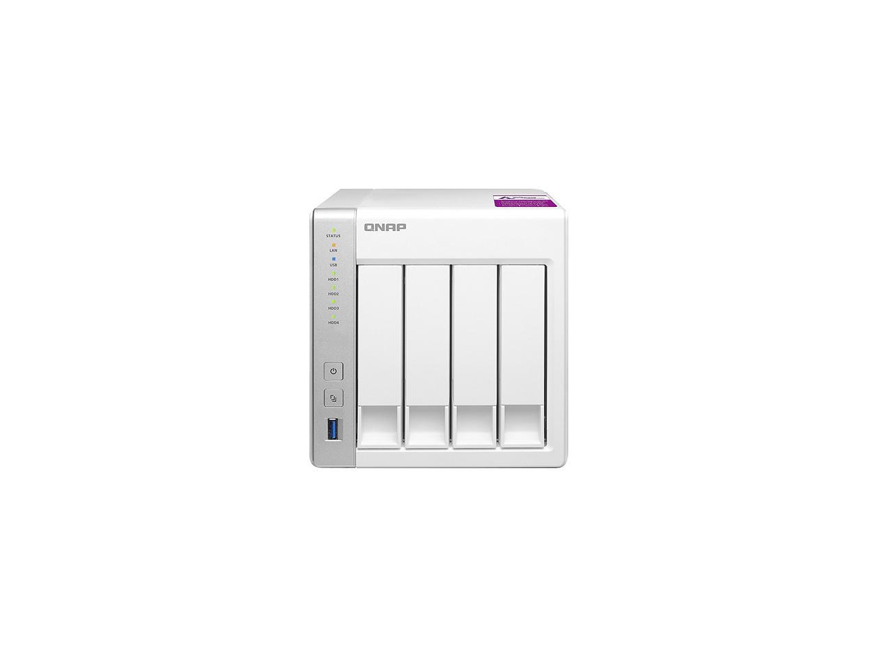 QNAP TS-431P2-4G-US 4-Bay Personal Cloud NAS with DLNA, ARM Cortex A15 1.7 GHz Quad Core, 4GB RAM