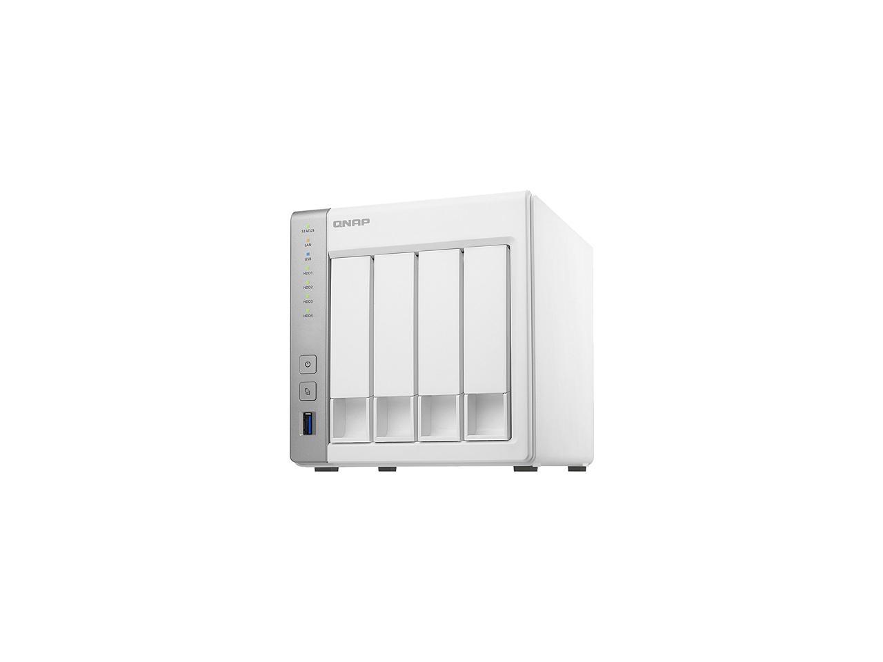 QNAP TS-431P2-4G-US 4-Bay Personal Cloud NAS with DLNA, ARM Cortex A15 1.7 GHz Quad Core, 4GB RAM