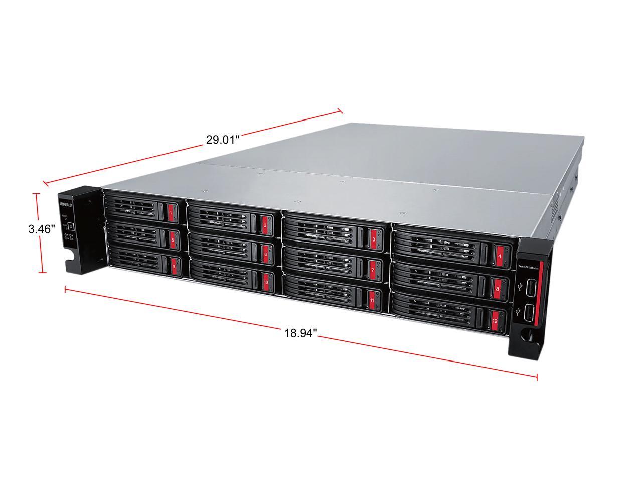Buffalo TeraStation 51210RH Enterprise - Annapurna Labs Alpine AL-314 Quad-core (4 Core) 1.70 GHz - 12 x Total Bays - 32 TB HDD - 8 GB RAM DDR3 SDRAM - Serial ATA/600 - RAID Supported 0, 1, 5, 6, 10,