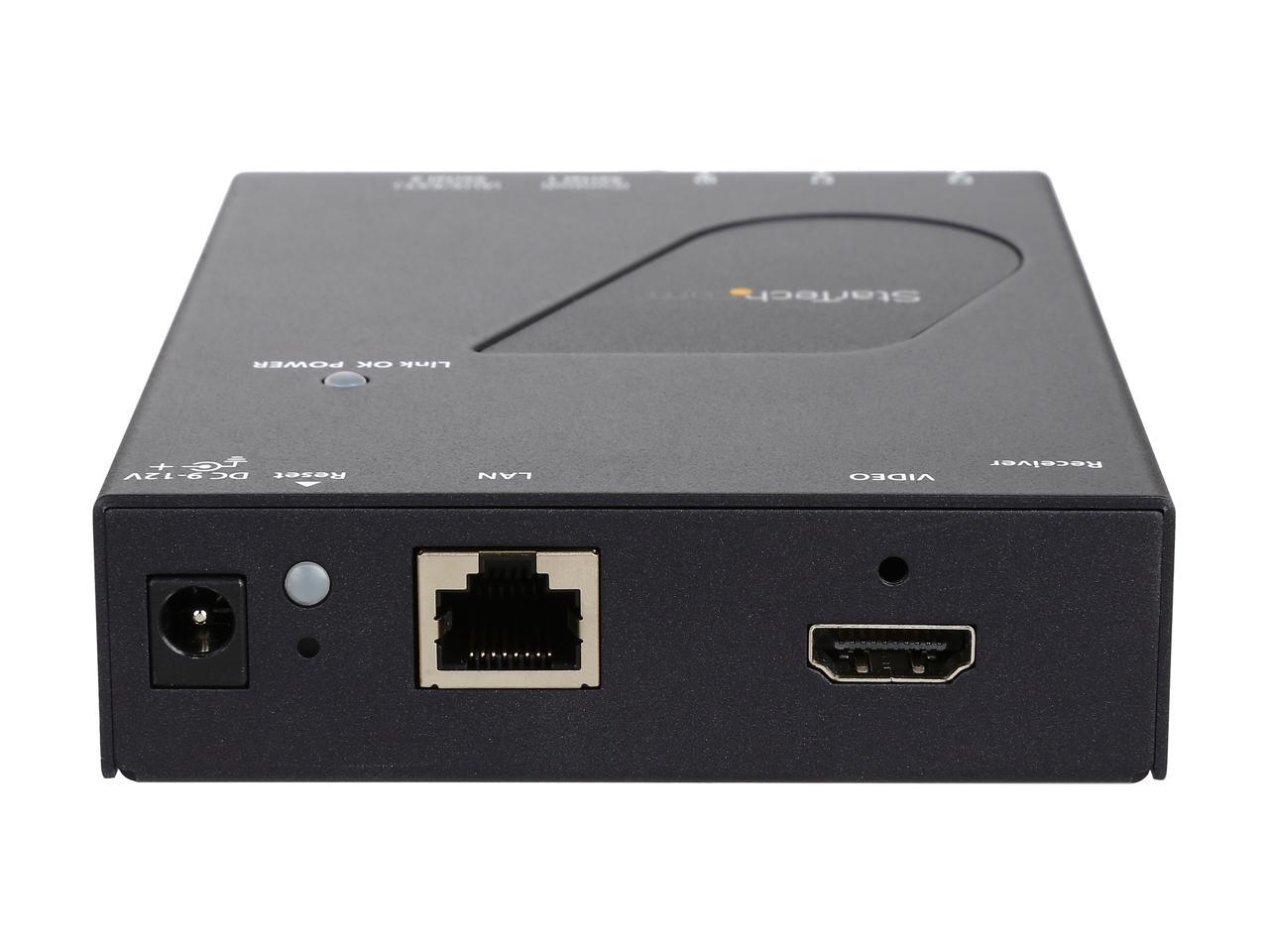 StarTech.com ST12MHDLANRX HDMI Video Over IP Gigabit LAN Ethernet Receiver for ST12MHDLAN - 1080p - HDMI Extender over Cat6 Extender Kit