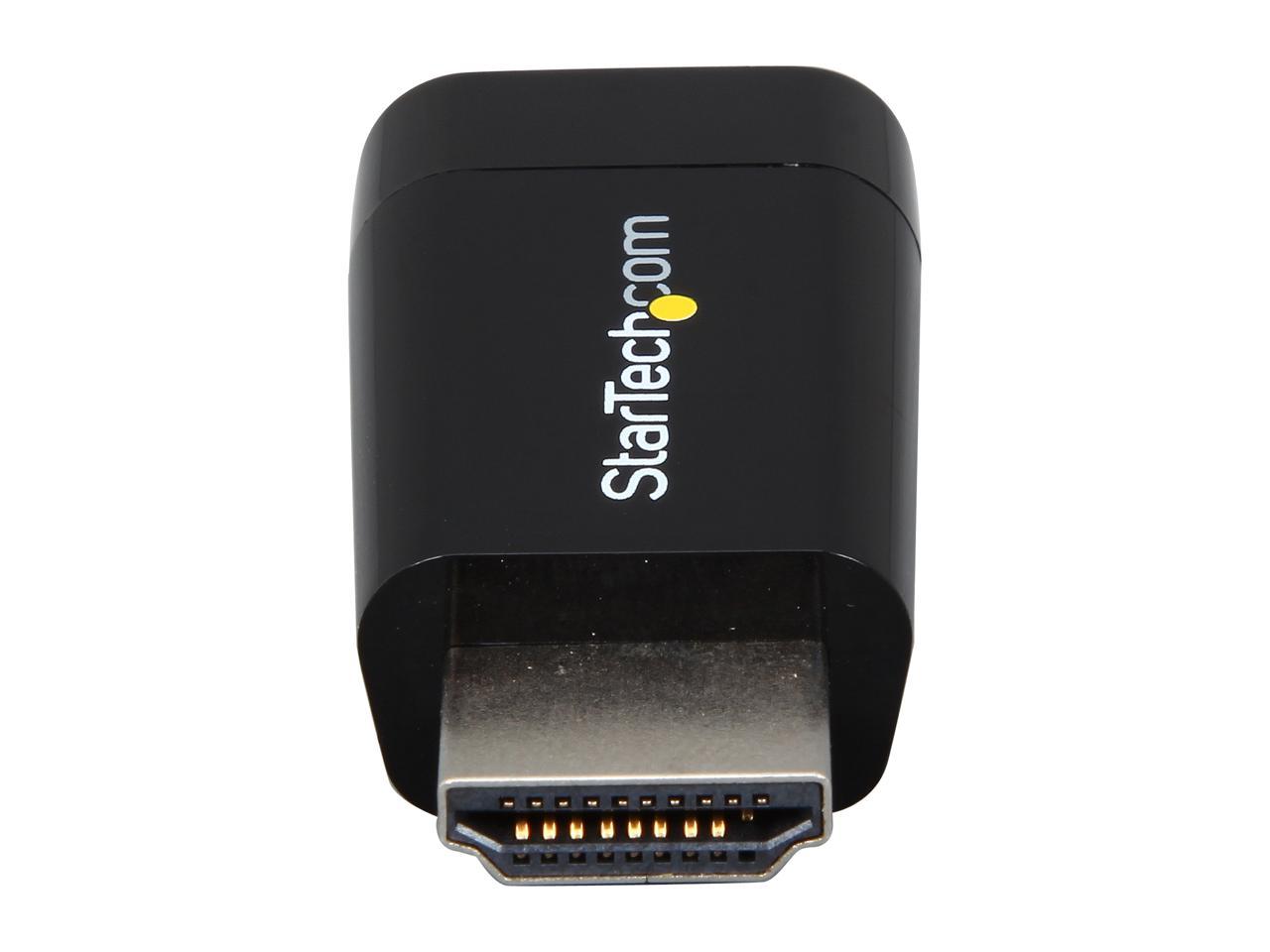StarTech.com HD2VGAMICRO Compact HDMI to VGA Adapter Converter - Power Free HDMI Laptop to VGA Monitor / Projector Converter Box - 1920x1200 - 1 pack