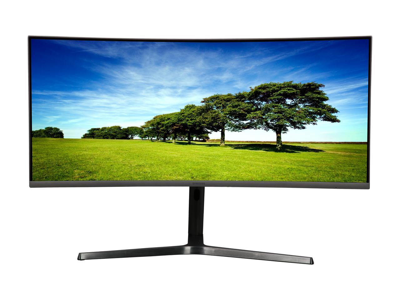 Samsung 890 Series C34H890WJN Black 34" Curved 3440x1440 WQHD sRGB 4ms 100Hz AMD Freesync Monitor, 300cd/m2, HDMI/DP/USB-C/USB Hub, fully adj stand, VESA Compatible