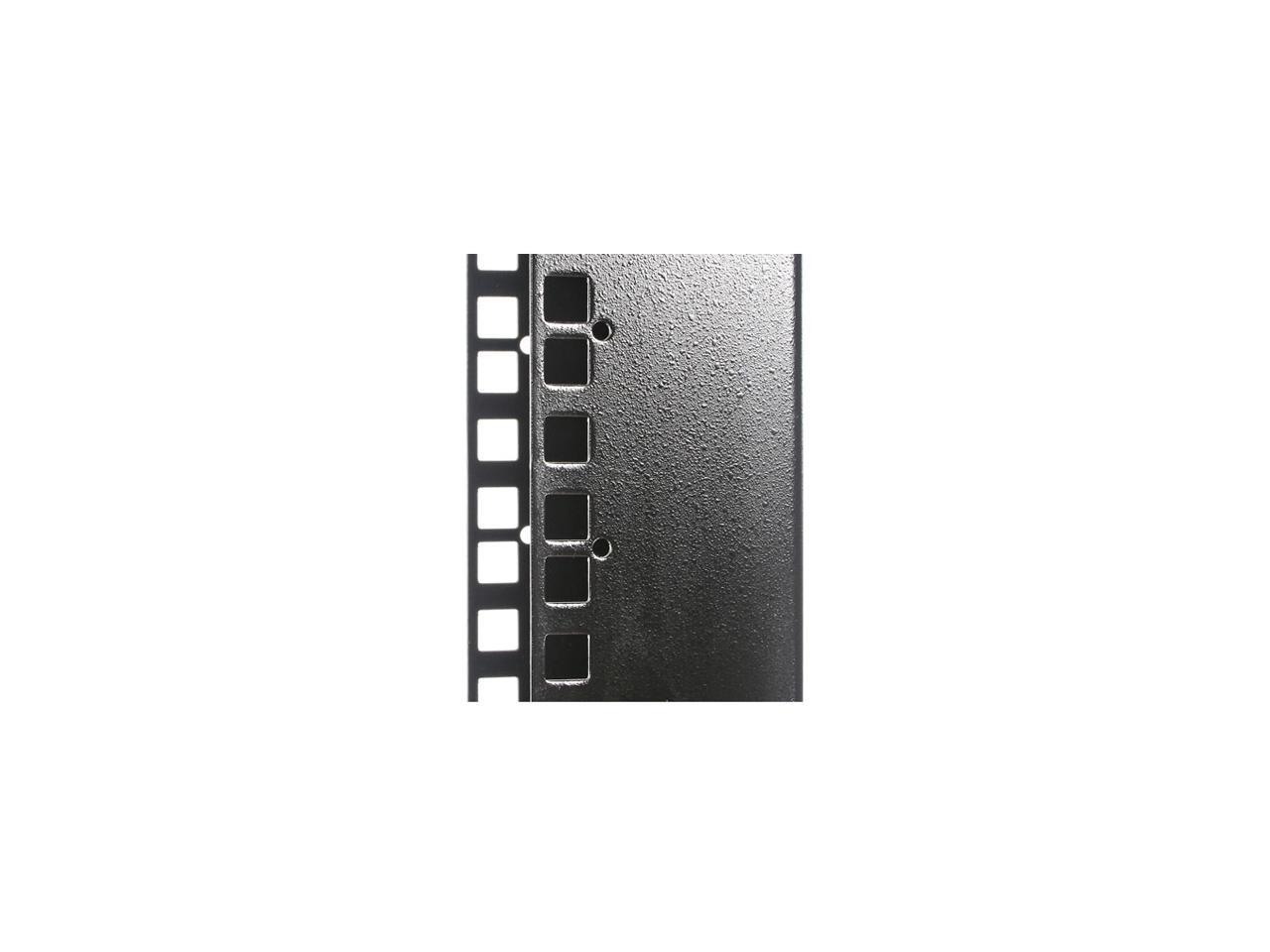 StarTech.com 4POSTRACKBK 42U Adjustable 4 Post Open Server Equipment Rack Cabinet - 42U Open Frame Rack Server Cabinet - Four Post Rack