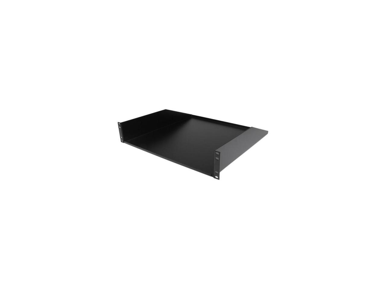 StarTech.com 1U Rack Mount Cantilever Shelf - Heavy Duty Fixed Server Rack Cabinet Shelf - 125lbs / 56kg