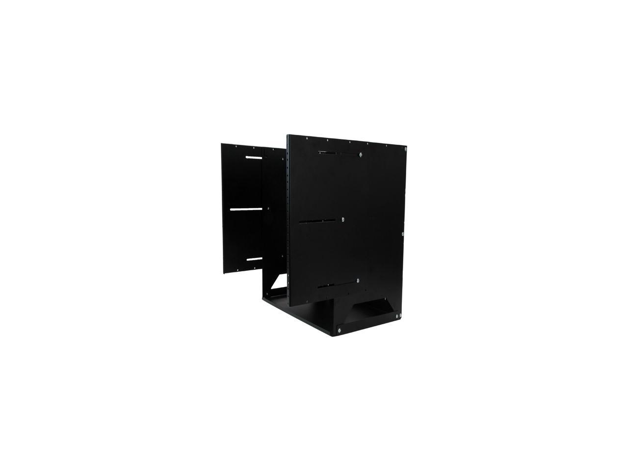 StarTech.com 8U Wall-Mount Server Rack with Built-in Shelf - Solid Steel - Adjustable Depth 12in to 18in
