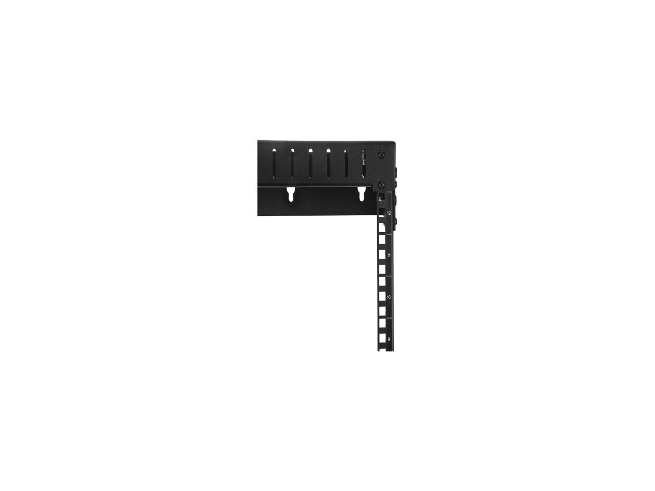 StarTech RK12WALLOA Wall Mount Server Rack - 12U Rack - 12 - 20 in Adjustable Depth - Open Frame - Network Rack - Computer Rack - Equipment Rack