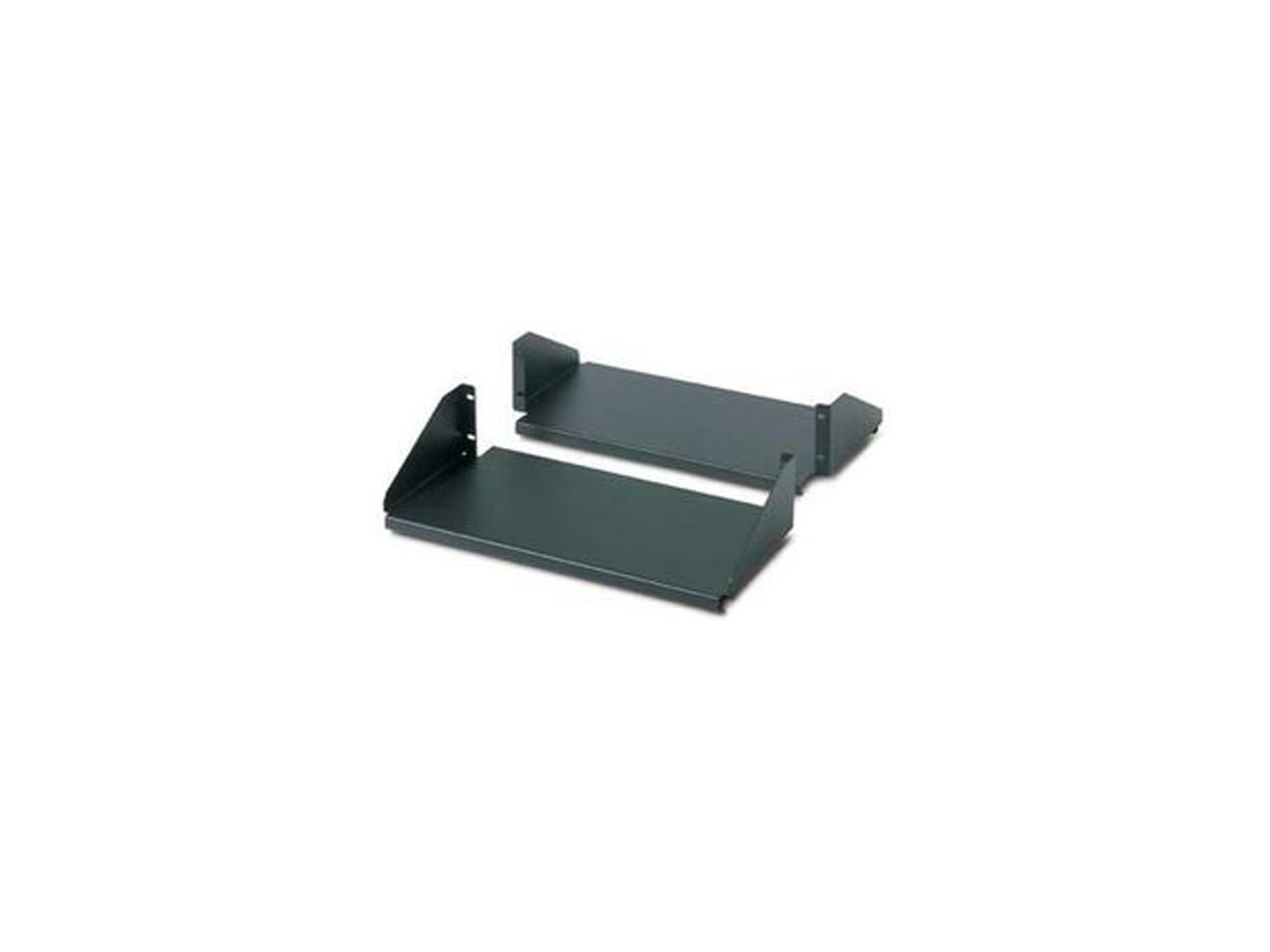 APC AR8422 Double Sided Fixed Shelf for 2-Post Rack 250 lbs Black