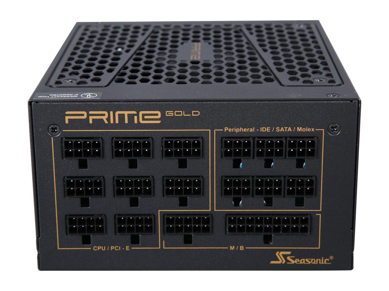 Seasonic PRIME 1300W 80+ Gold Power Supply, Full Modular, 135mm FDB Fan w/Hybrid Fan Control, ATX12V & EPS12V, Power On Self Tester, 12 yr Warranty, SSR-1300GD
