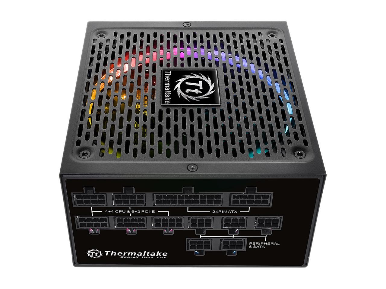 Thermaltake Toughpower Grand RGB 1200W SLI/CrossFire Ready Continuous Power RGB LED Smart Zero Fan ATX12V v2.4 / EPS v2.92 80 PLUS PLATINUM Certified 10 Year Warranty Full Modular Power Supply PS-TPG-1200F1FAPU-1