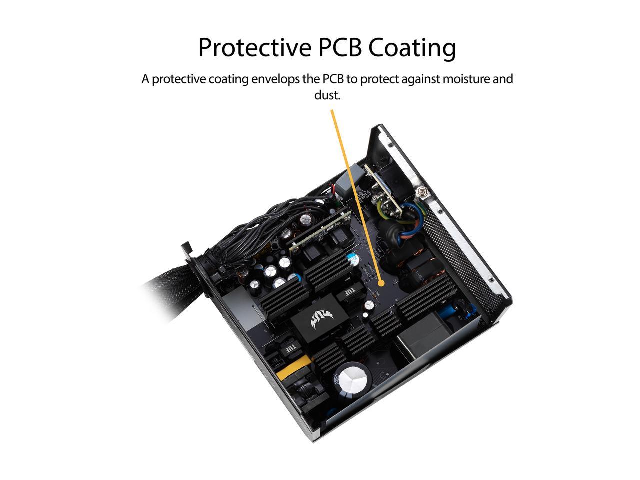 ASUS TUF GAMING 550W Bronze PSU, Power Supply, Axial-tech Fan Design, Dual Ball Fan Bearings, 0dB Technology, 80 PLUS Bronze Certification, 80cm 8-pin CPU Connector, 6-year Warranty