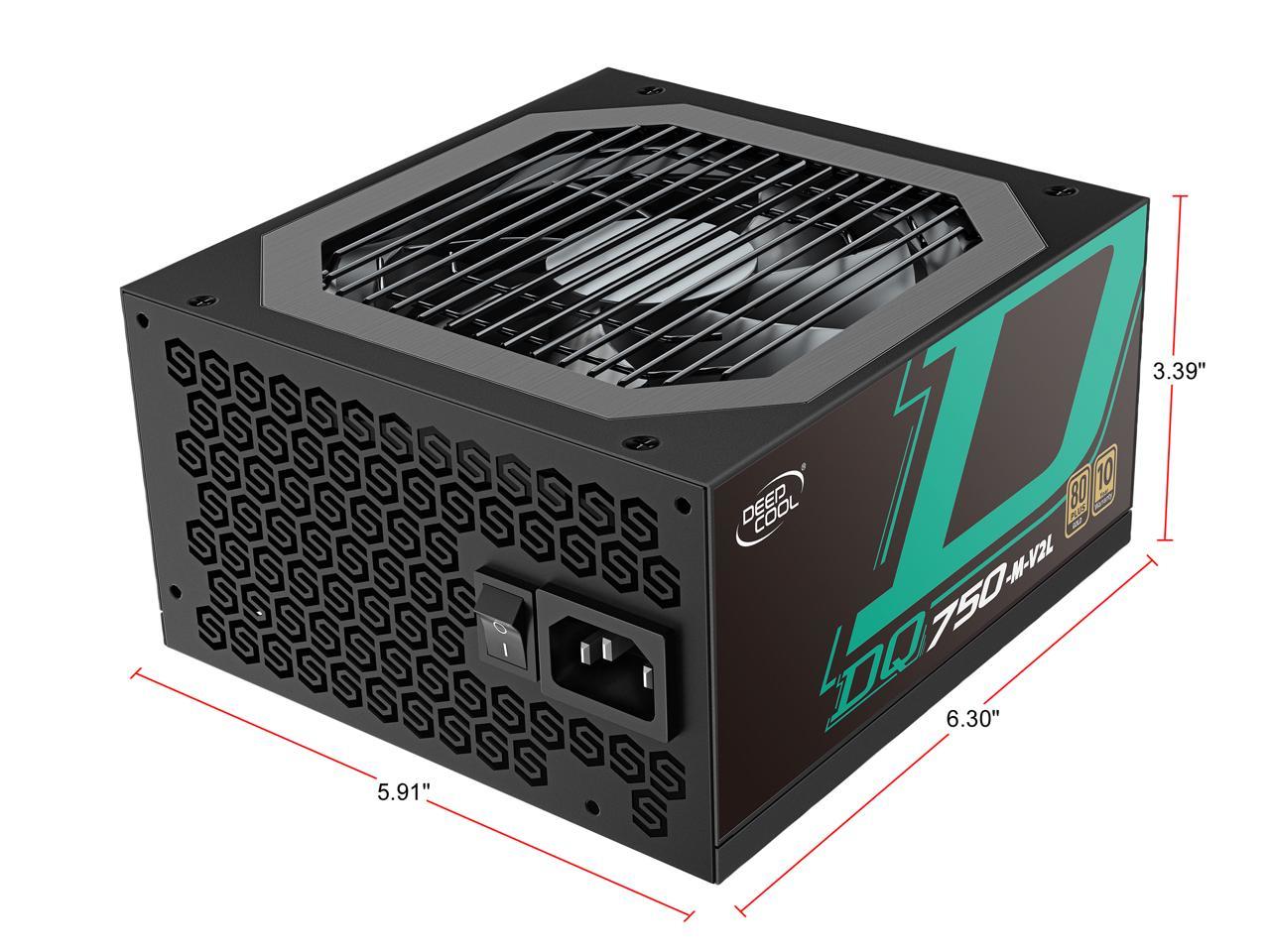 DeepCool DQ750-M-V2L 750W ATX12V / EPS12V 80 PLUS Gold Certified Fully Modular Power Supply, 10 Year Warranty
