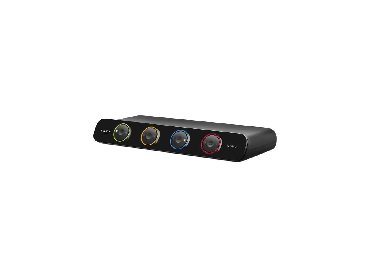 BELKIN F1DS104LEA SOHO KVM 4-Port VGA & USB inc Cables