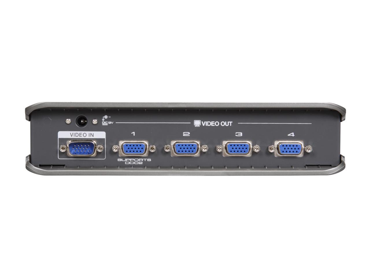 IOGEAR GVS74 4-Port VGA Video Splitter