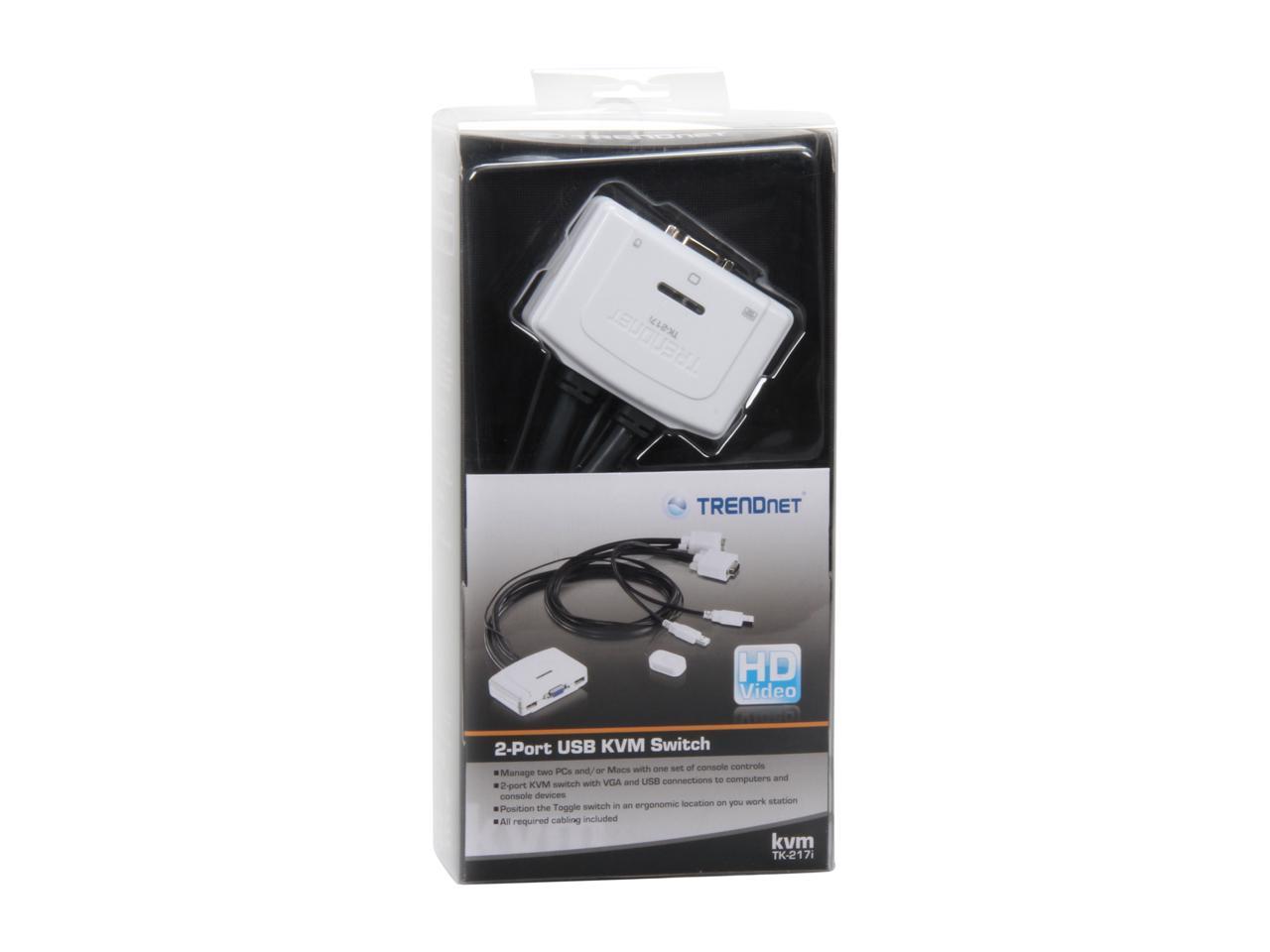 TRENDnet TK-217I 2-Port USB KVM Switch