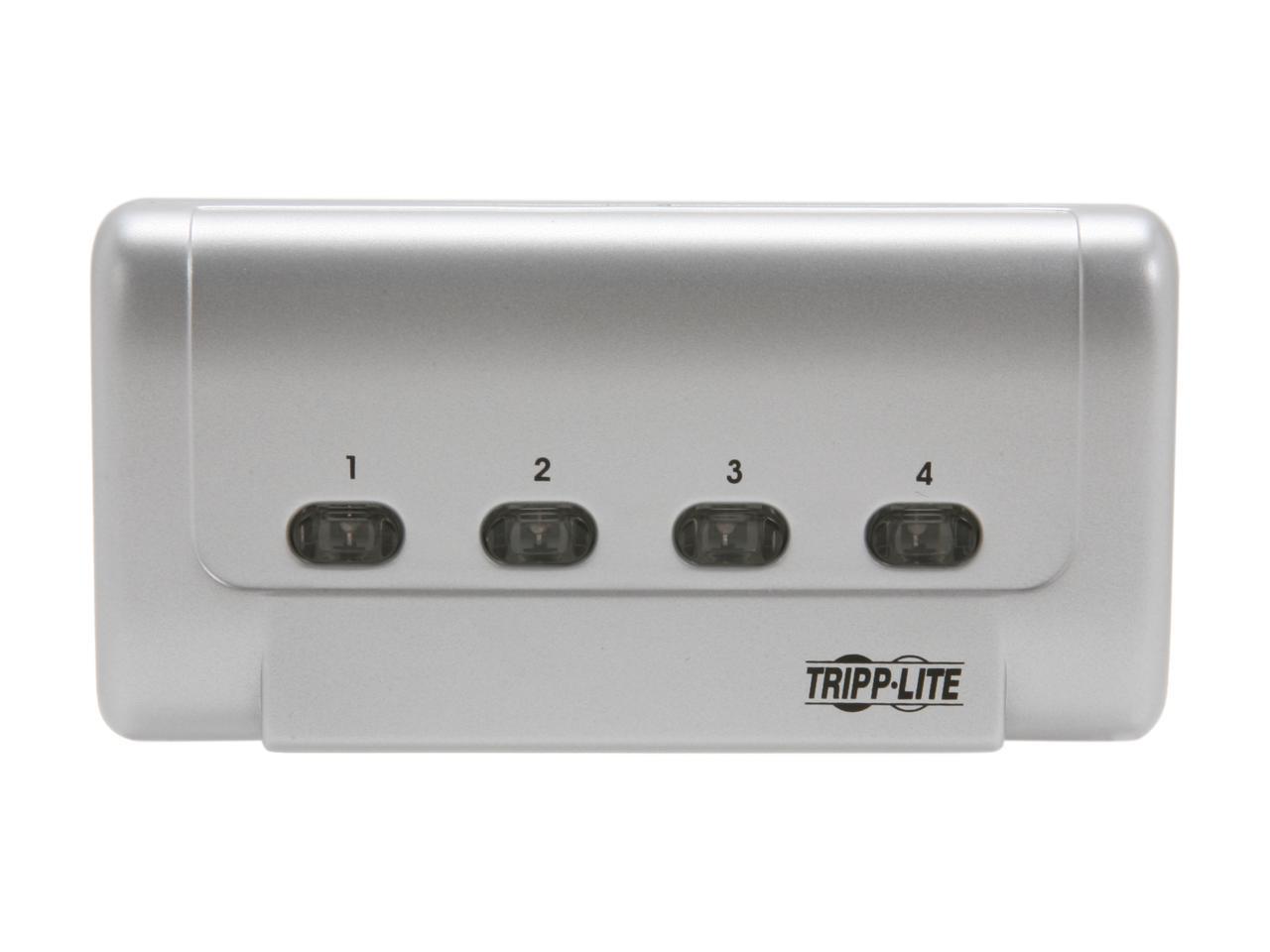 Tripp Lite 4-Port USB 2.0 Hi-Speed Printer / Peripheral Sharing Switch (U215-004-R)