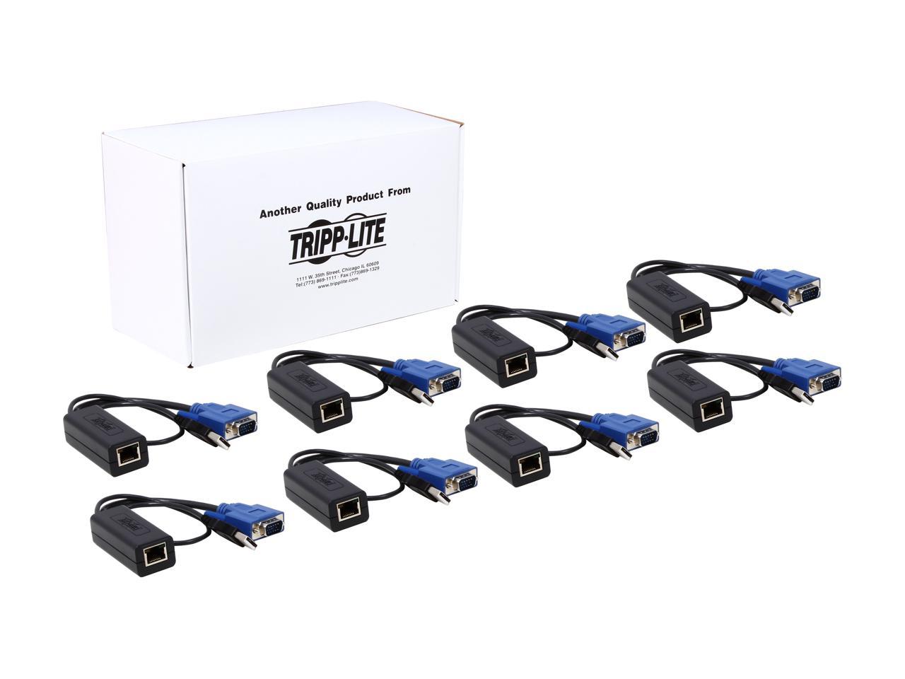 TRIPP LITE B078-101-USB-8 KVM Switch USB Server Interface Unit HD15 USB RJ45 8 Pack