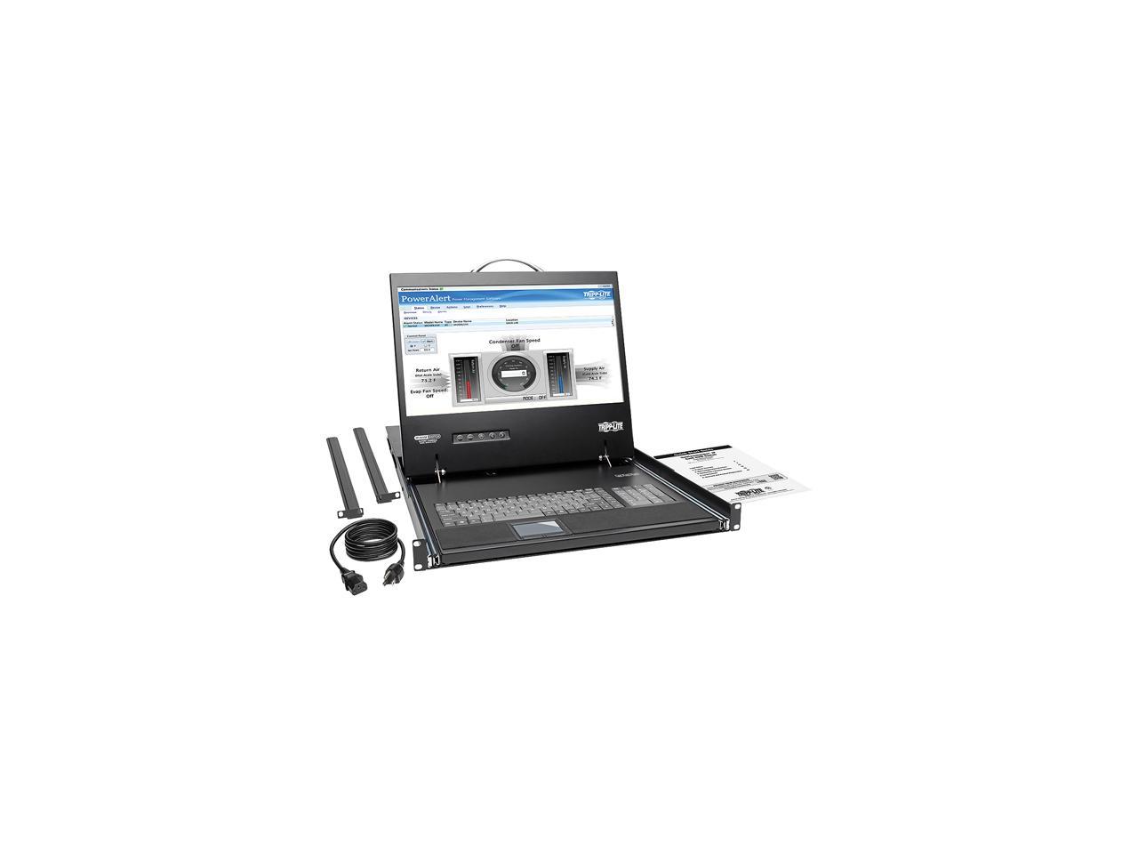 Tripp Lite 16-Port 1U Rack Console IP KVM Switch 2+1 Users w/ 19in. Screen (B070-016-19-IP2)
