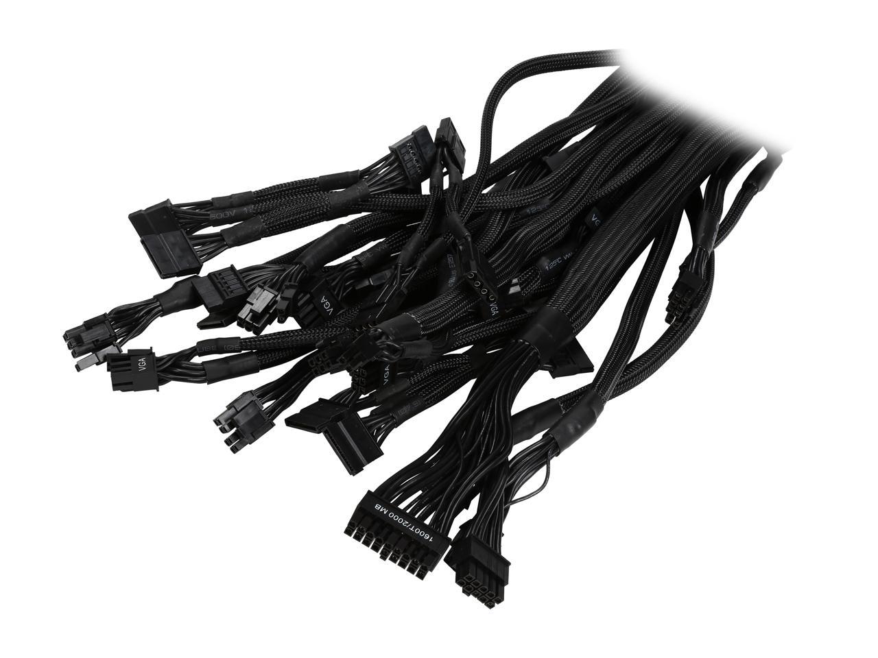 EVGA SuperNOVA 1600 T2 220-T2-1600-X1 80+ TITANIUM 1600W Fully Modular EVGA ECO Mode Includes FREE Power On Self Tester Power Supply