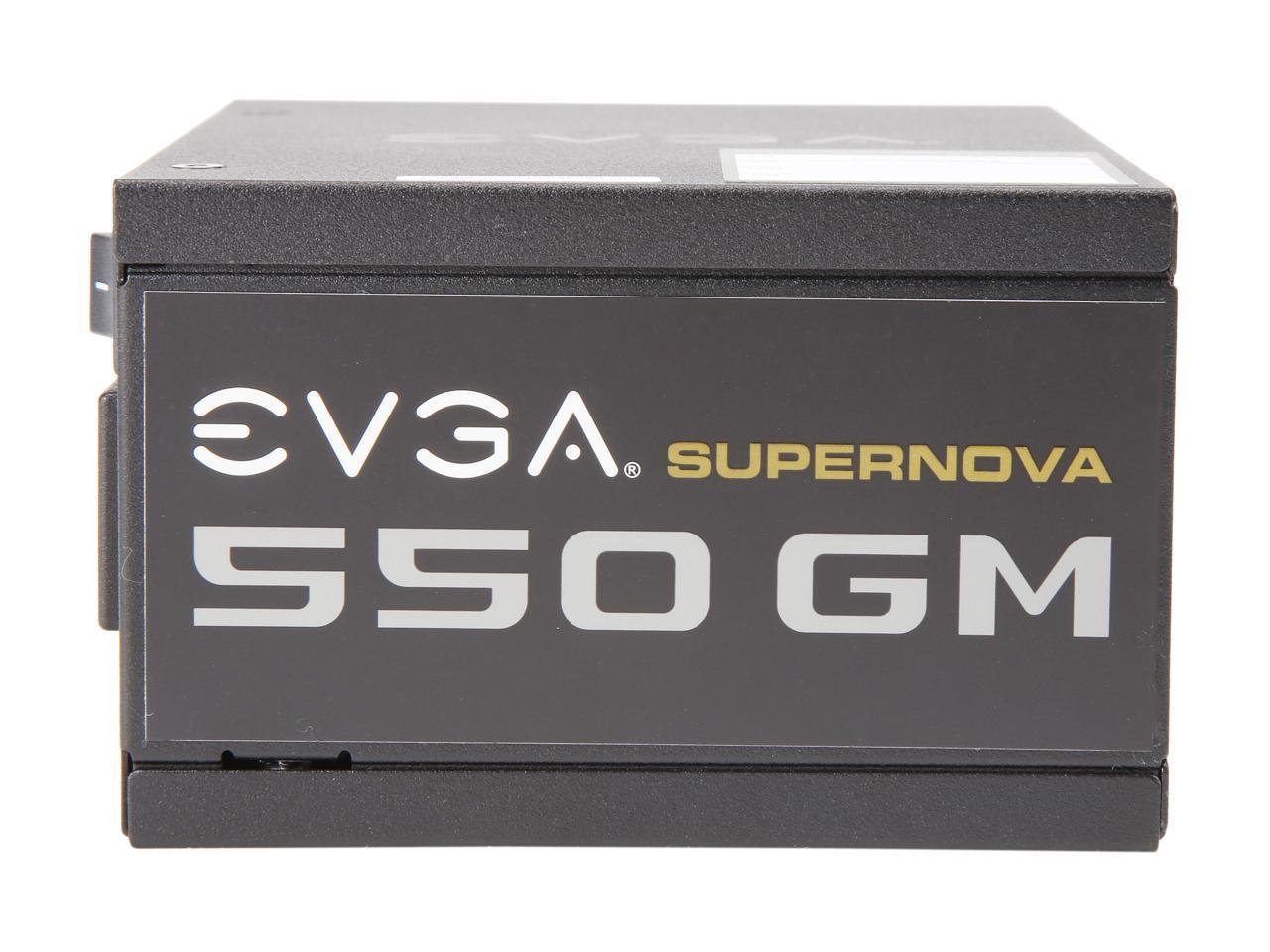 EVGA SuperNOVA 550 GM, 80 Plus Gold 550W, Fully Modular, ECO Mode with DBB Fan, Includes Power ON Self Tester, SFX Form Factor, Power Supply, 123-GM-0550-Y1