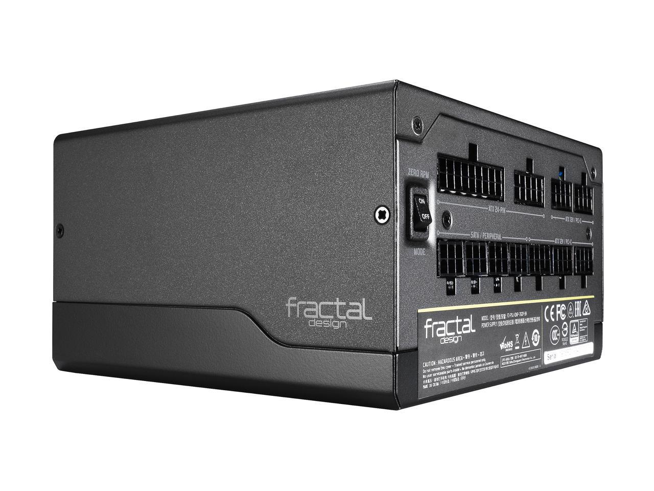 Fractal Design Ion+ 760P 80 PLUS Platinum Certified 760W Full Modular Compact ATX Power Supply with UltraFlex Cables