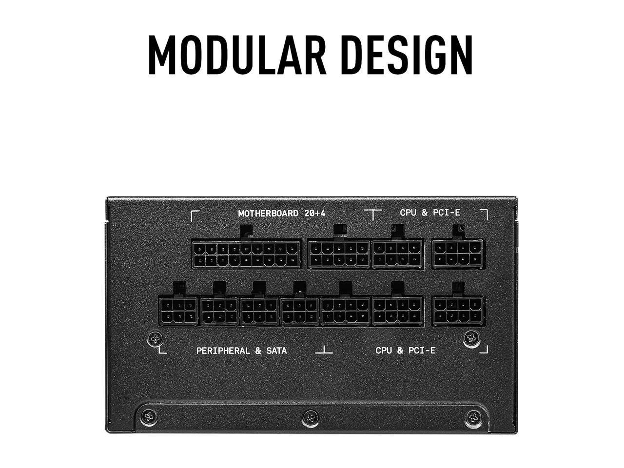 MSI MPG A1000G 1000 W ATX12V 80 PLUS GOLD Certified Full Modular Active PFC Power Supply