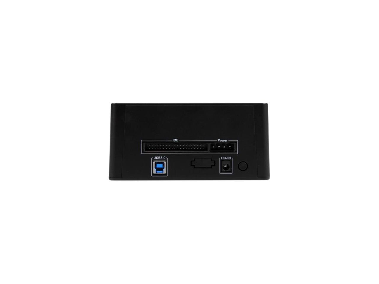 StarTech UNIDOCKU33 Universal hard drive docking station - SATA and IDE dock - 2.5in & 3.5in HDD and SSD docking station with UASP & SATA III