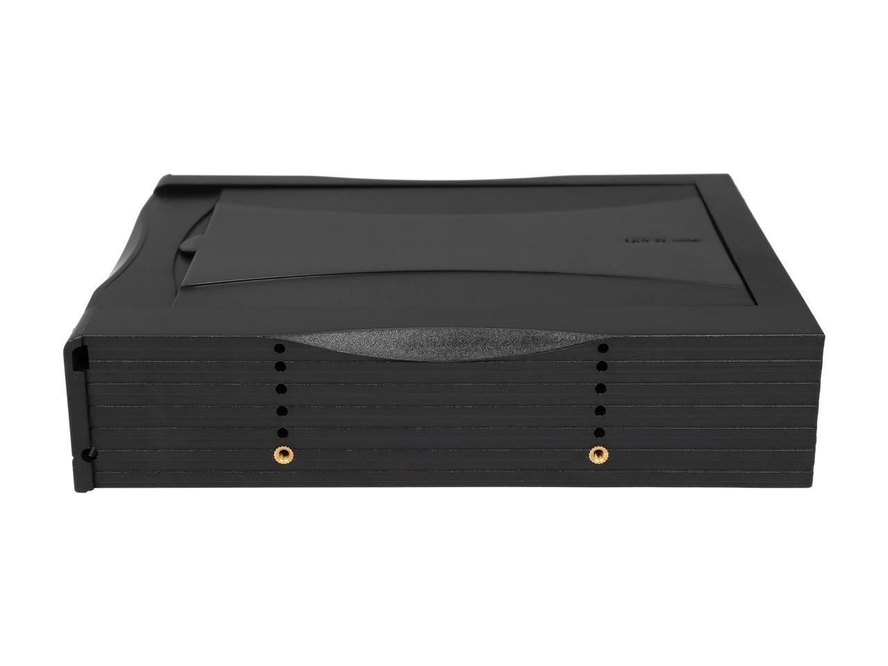 Athena Power MR-125PBÂ 3.5" HDD Hot-Swap Mobile Rack Converts 1 x 5.25" to 1 x 3.5" SATA/SAS 6Gb/s HDD with LED Indicator & 1 x 80mm Slim Fan - OEM