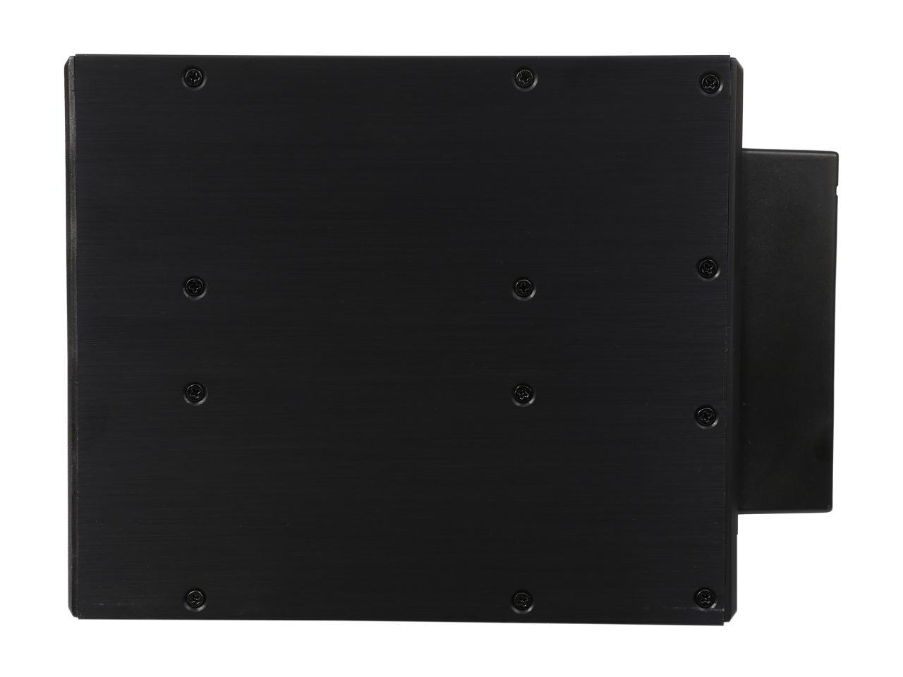 Athena Power BP-TLA3051SAC 3.5" HDD Trayless Hot-Swap Backplane Module Converts 3 X 5.25" to 5 X 3.5" SAS/SATA 6Gb/s HDD (Vertical) - Aluminum Cage & Tray w/ Security Keylock, 80mm Fan & LED Indicator - OEM