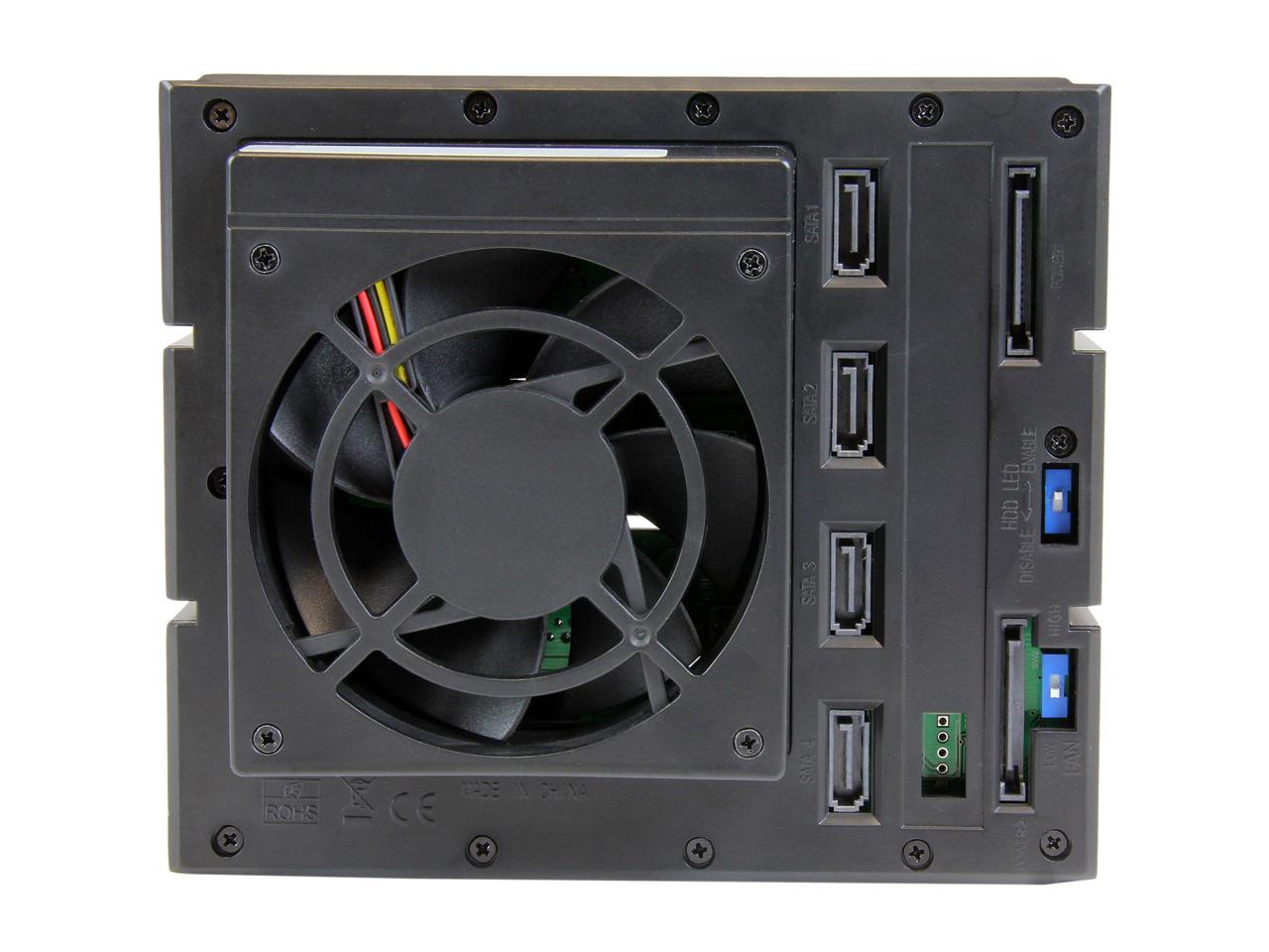 StarTech.com HSB4SATSASBA 4 Bay Aluminum Trayless Hot Swap Mobile Rack Backplane for 3.5in SAS II/SATA III - 6 Gbps HDD
