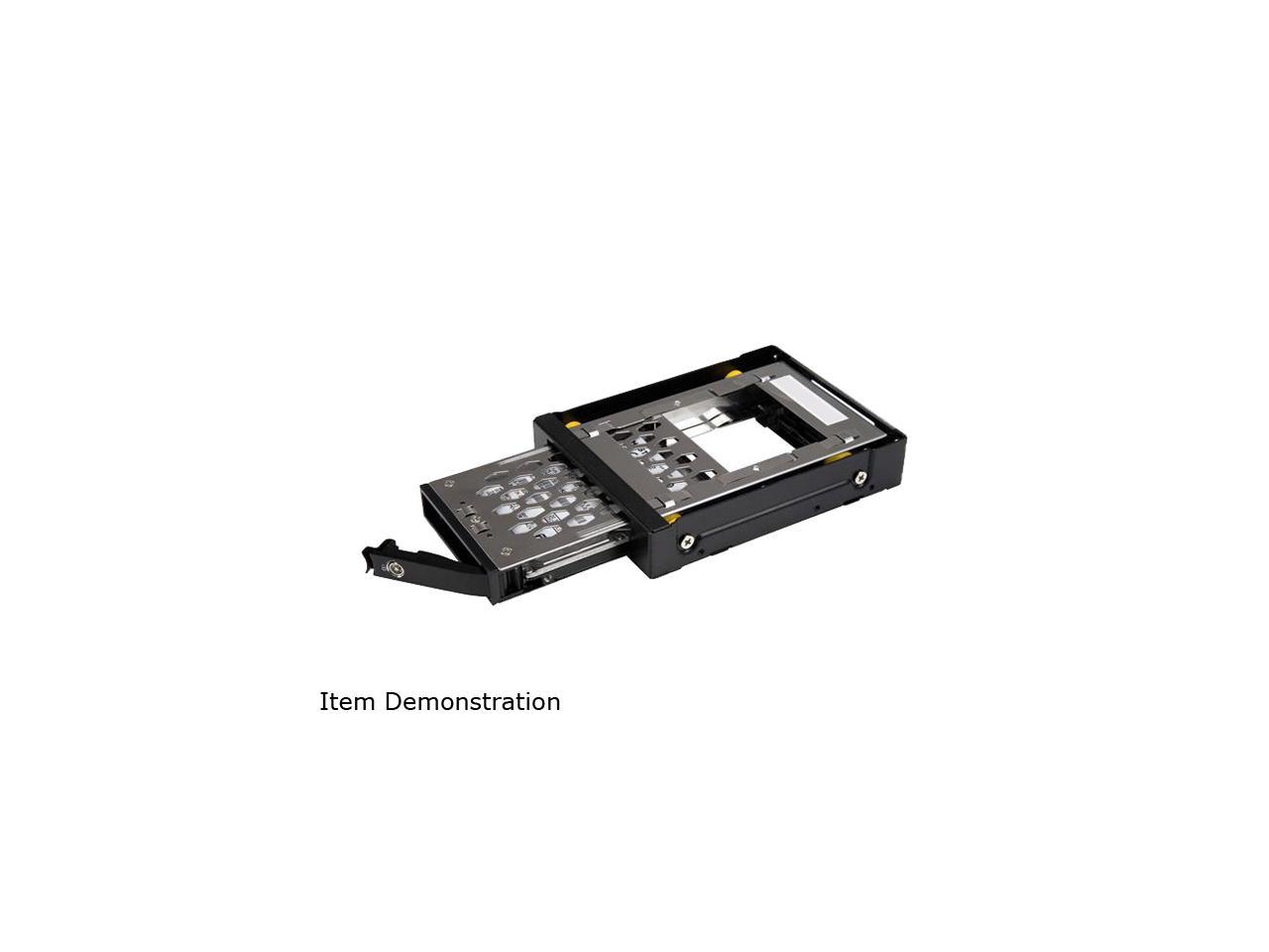StarTech SATBP125VP 2.5 SATA Drive Hot Swap Bay - for 3.5" Front Bay - Anti-Vibration - Front Mount Design - Hard Drive Caddy - Hard Drive Rack