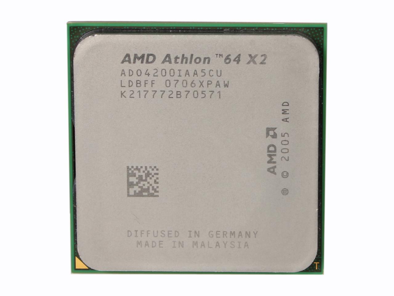 AMD Athlon 64 X2 4200+ Windsor Dual-Core 2.2 GHz Socket AM2 65W ADO4200IAA5CU Processor