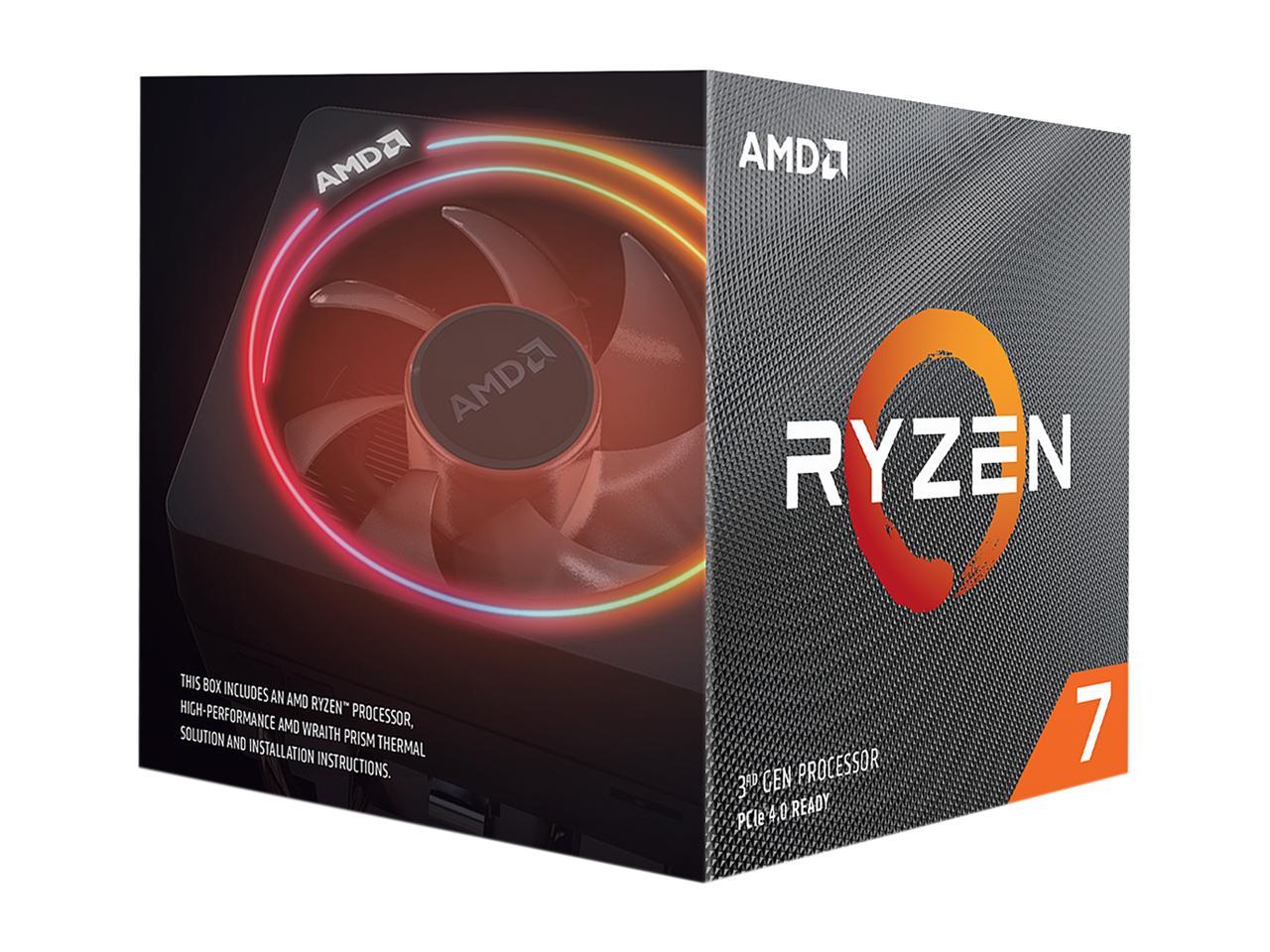 AMD RYZEN 7 3800X 8-Core 3.9 GHz (4.5 GHz Max Boost) Socket AM4 105W 100-100000025BOX Desktop Processor