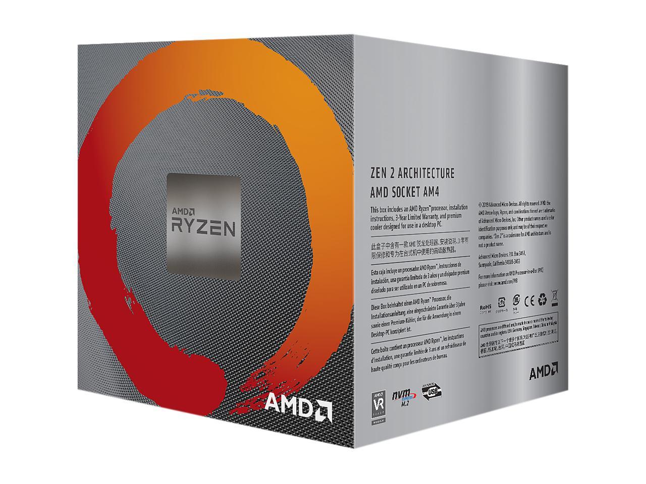 AMD RYZEN 5 3600X 6-Core 3.8 GHz (4.4 GHz Max Boost) Socket AM4 95W 100-100000022BOX Desktop Processor