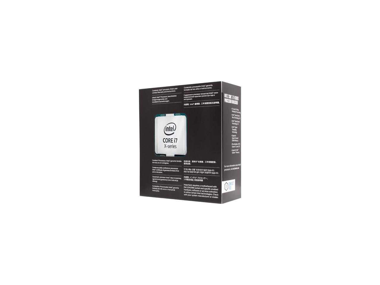 Intel Core i7-7820X Skylake-X 8-Core 3.6 GHz LGA 2066 140W BX80673I77820X Desktop Processor