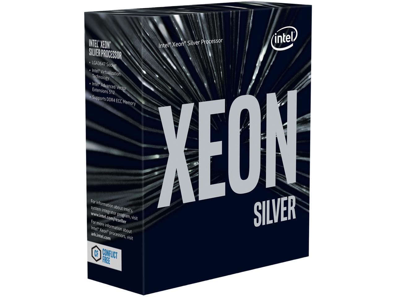 Intel Xeon Scalable Silver 4108 SkyLake 8-Core 1.8 GHz (3.0 GHz Turbo) LGA 3647 85W BX806734108 Server Processor