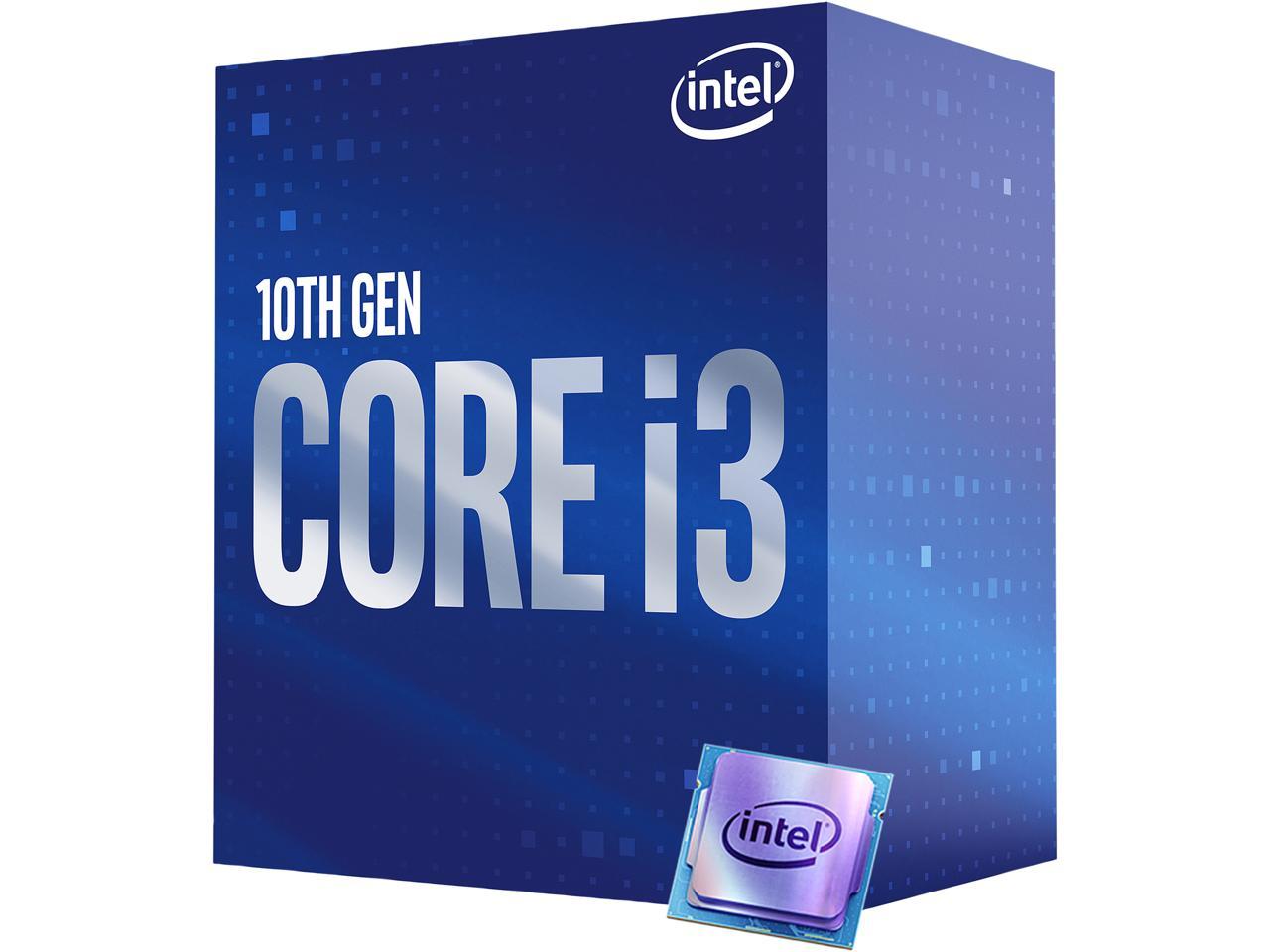 Intel Core i3-10100 Comet Lake Quad-Core 3.6 GHz LGA 1200 65W BX8070110100 Desktop Processor Intel UHD Graphics 630